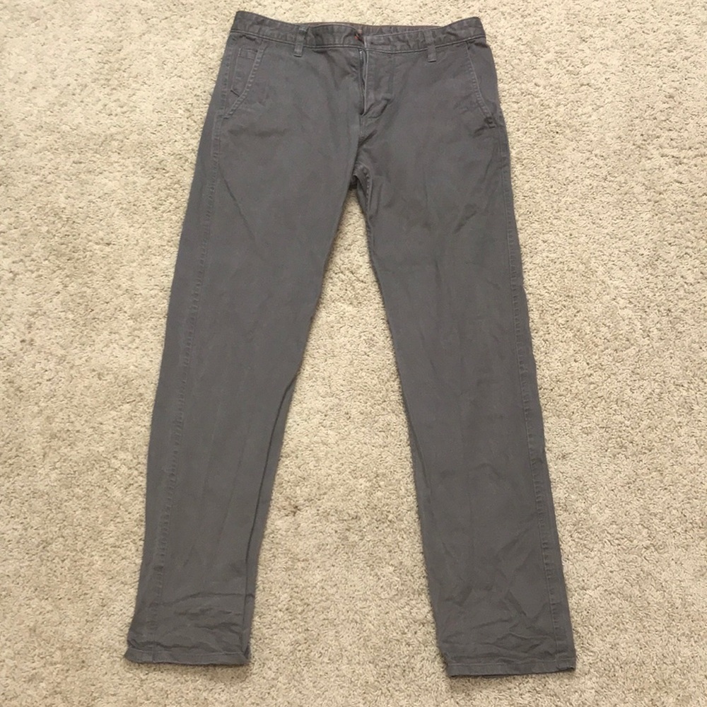 Dockers slim tampered khakis.